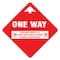 Signmission One Way Arrow 2 Cart Distance Non-Slip Floor Graphic, 6PK, 7 in L, 7 in H, FD-X-7-6PK-99982 FD-X-7-6PK-99982 - alternate 1